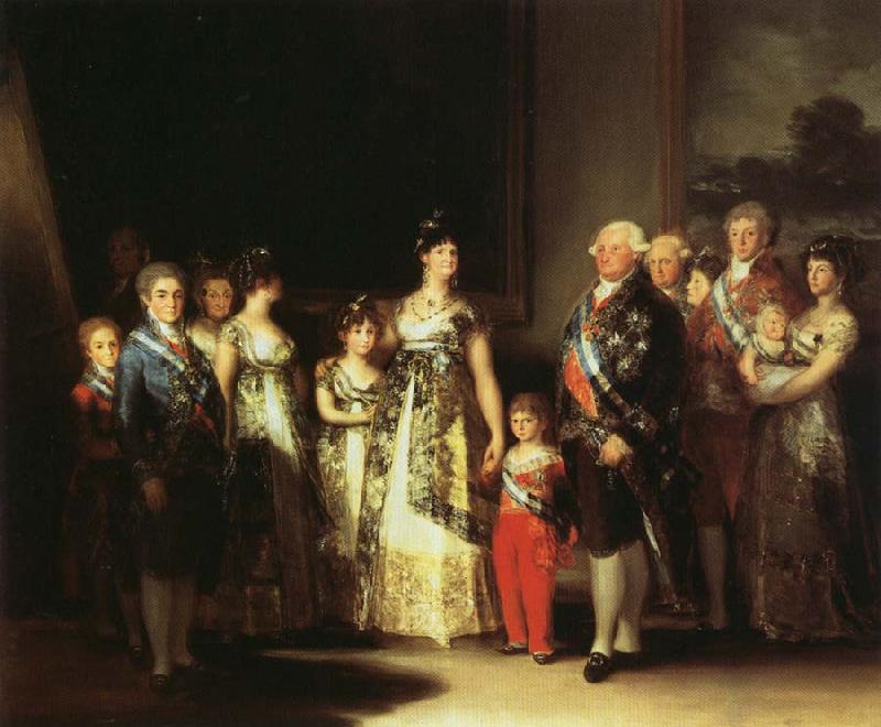 Francisco Goya Portrait of the Family of Charles IV oil painting image
